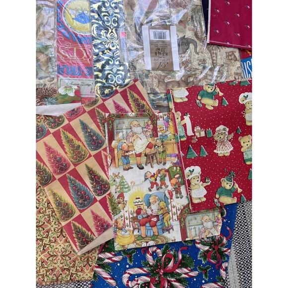 Huge Lot Vintage Wrapping Paper Gift Wrap Variety Scrapbooking Junk Journal New - Picture 3 of 8